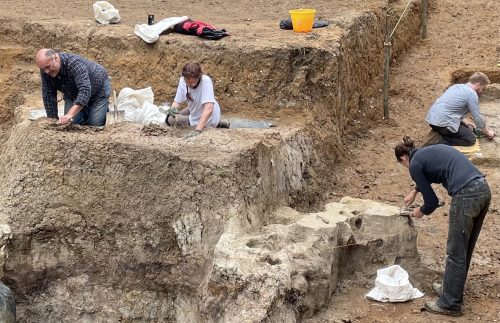 Ongoing excavations at Barnham, Suffolk